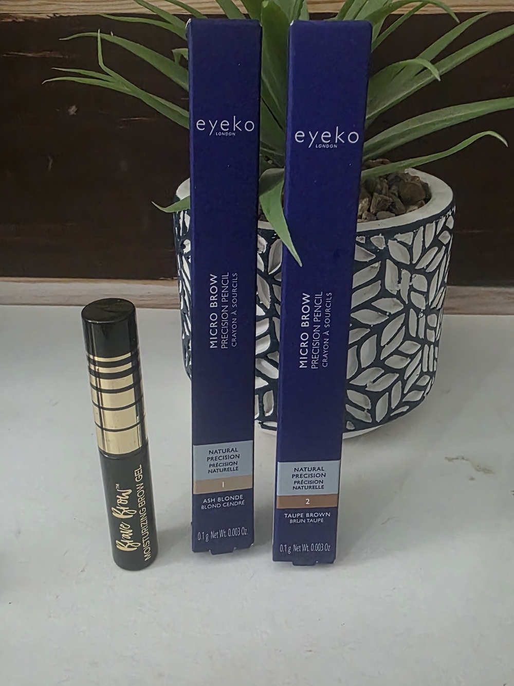 Eyeko Micro Brow Precision Pencil & Brow Serum - Taupe Brown 3pc Set